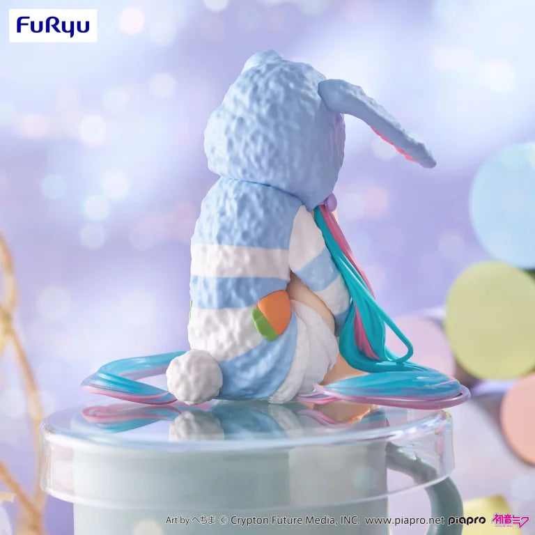 Miku Hatsune (Rabbit Ear Hood Pajama Blue Color Ver.) | Vocaloid | Noodle Stopper Figure